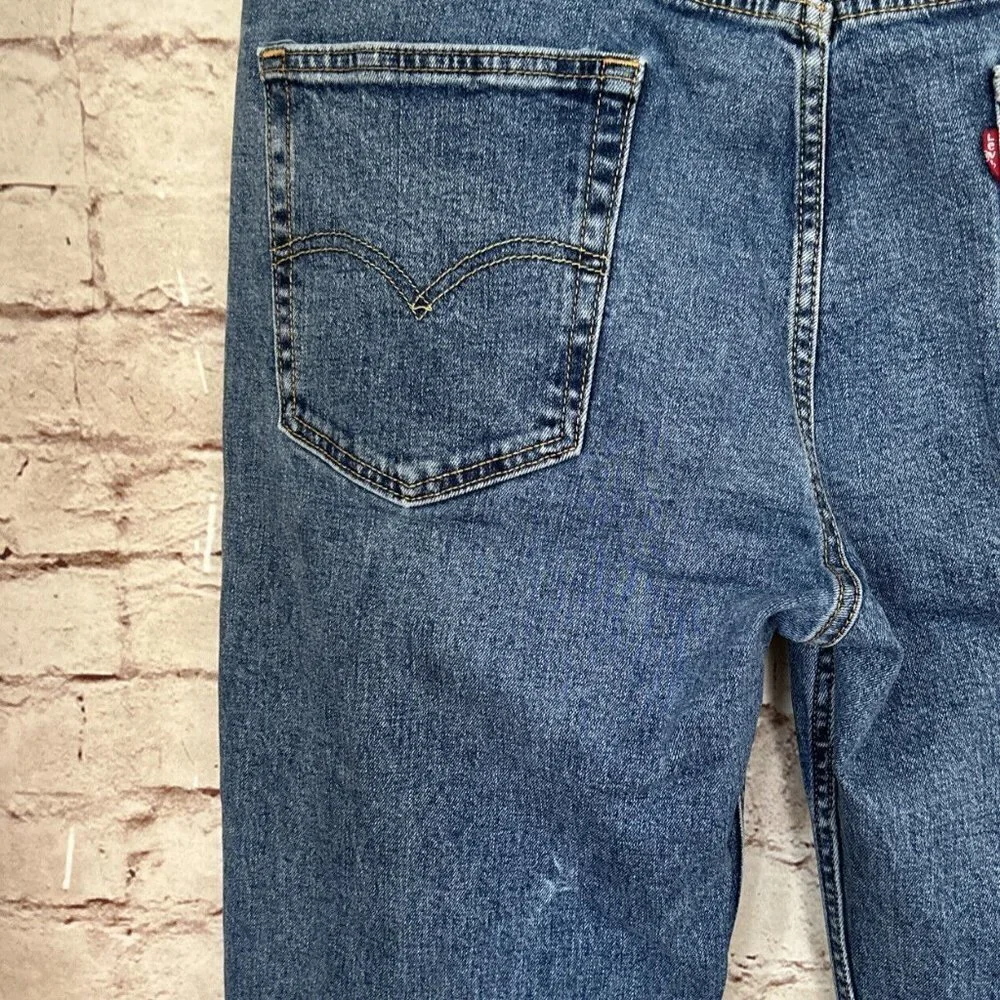 LEVI'S 514 Slim Straight Medium Wash Blue Denim Jeans Mens Size W 36 x L 34